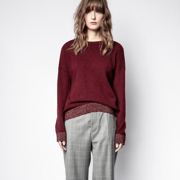 Zadig  and  Voltaire  Patch Cashmere Sweater - Picture 1 of 9